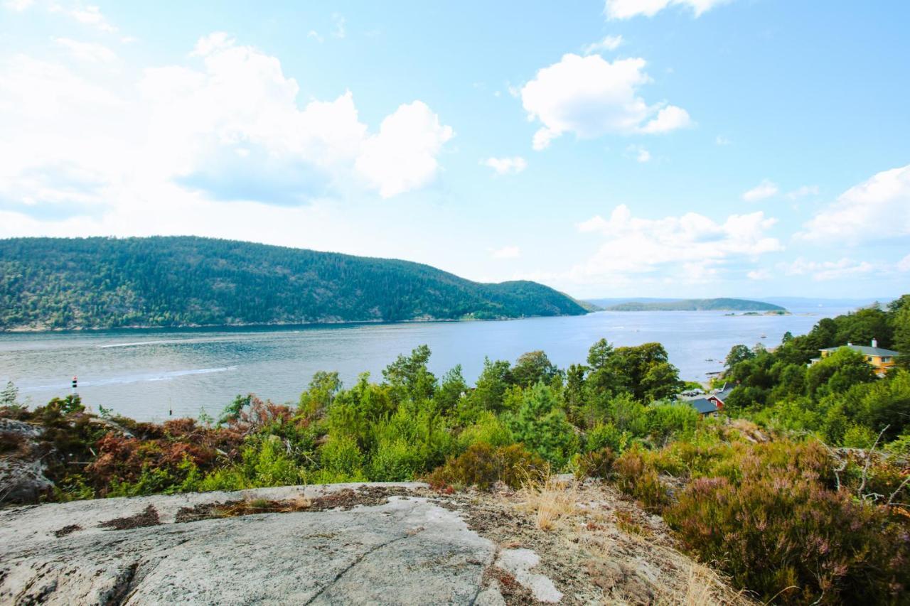 Funky Cabin With A Panoramic View Of The Oslofjord Nordre Frogn Exterior foto