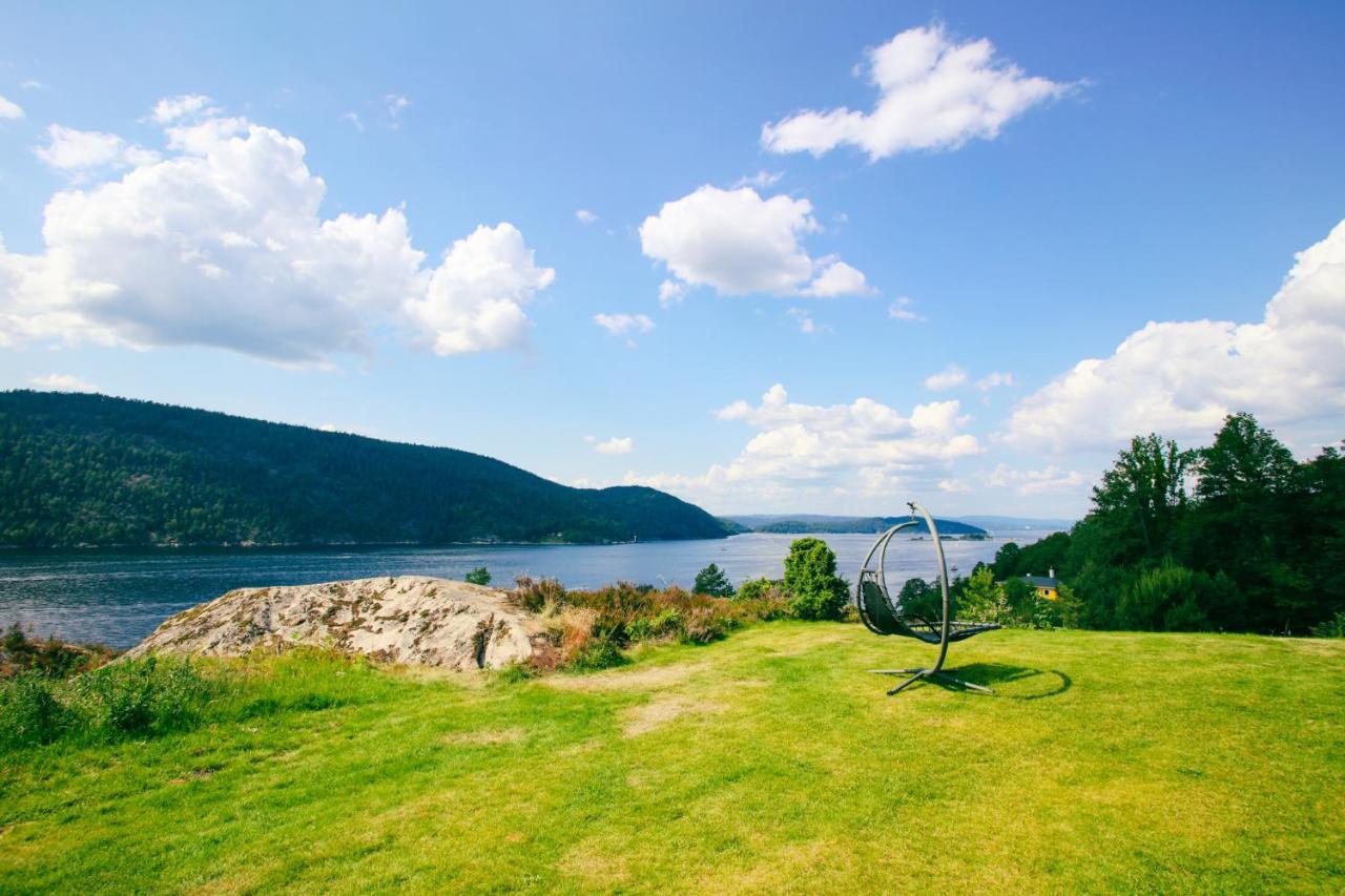 Funky Cabin With A Panoramic View Of The Oslofjord Nordre Frogn Exterior foto